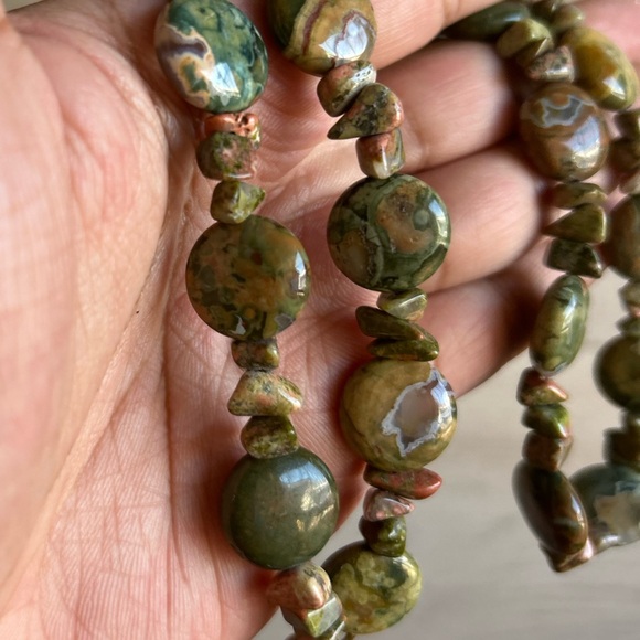 Rhyolite Jasper Necklace, 26” - Picture 7 of 7
